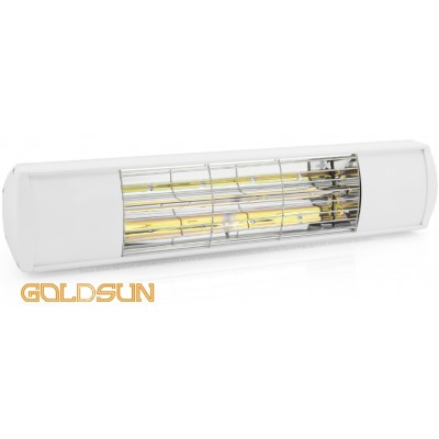 Goldsun Aqua Smooth Infrarot Heizstrahler GSA20LG wassergeschtzt lichtreduziert IP55 2,0 KW Wei RAL 9016 Low Glare