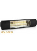 Goldsun Aqua Smooth Infrarot Heizstrahler GSA20LG wassergeschtzt lichtreduziert IP55 2,0 KW Schwarz RAL 9005 Low Glare